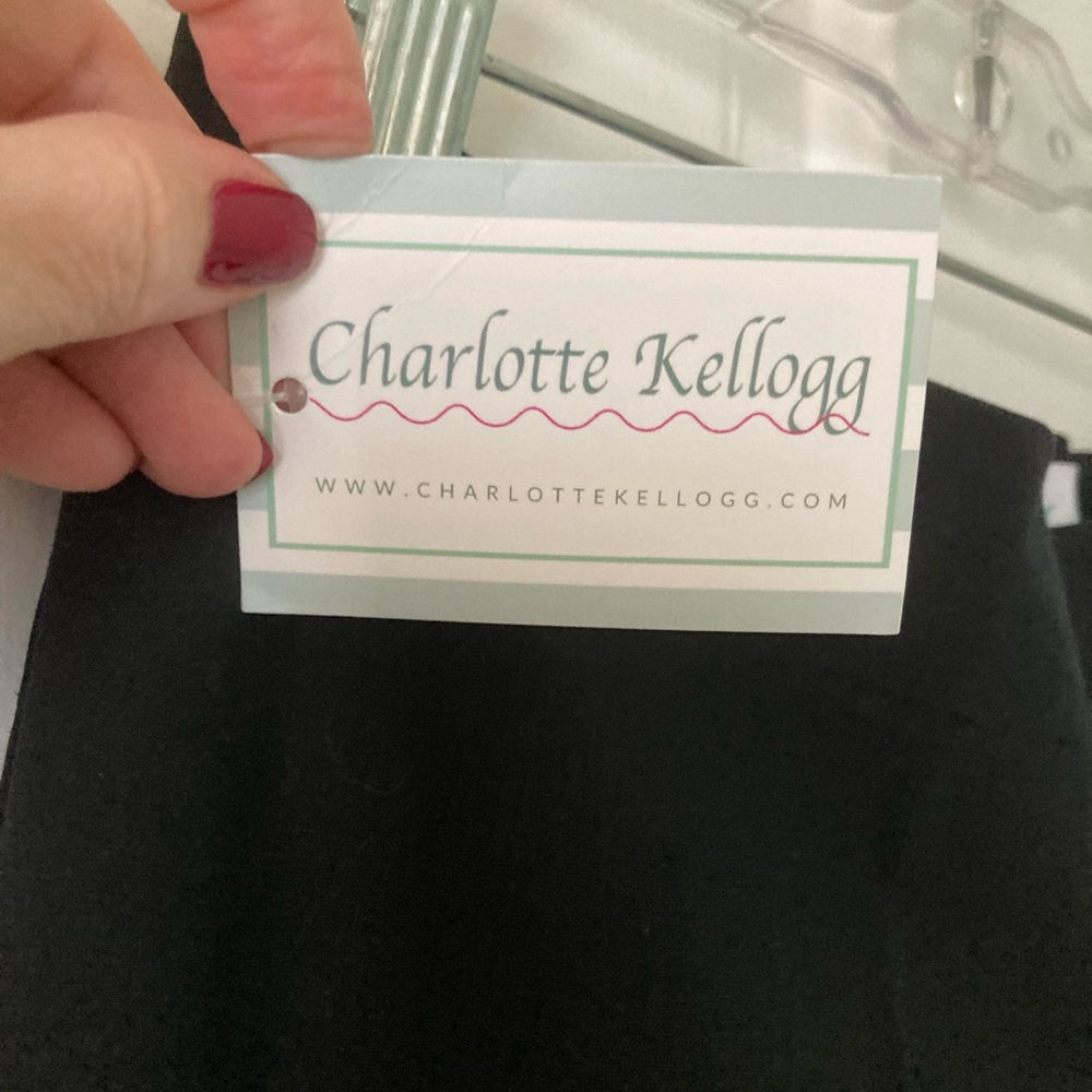 NWT - Charlotte Kellogg Black Silk Pants